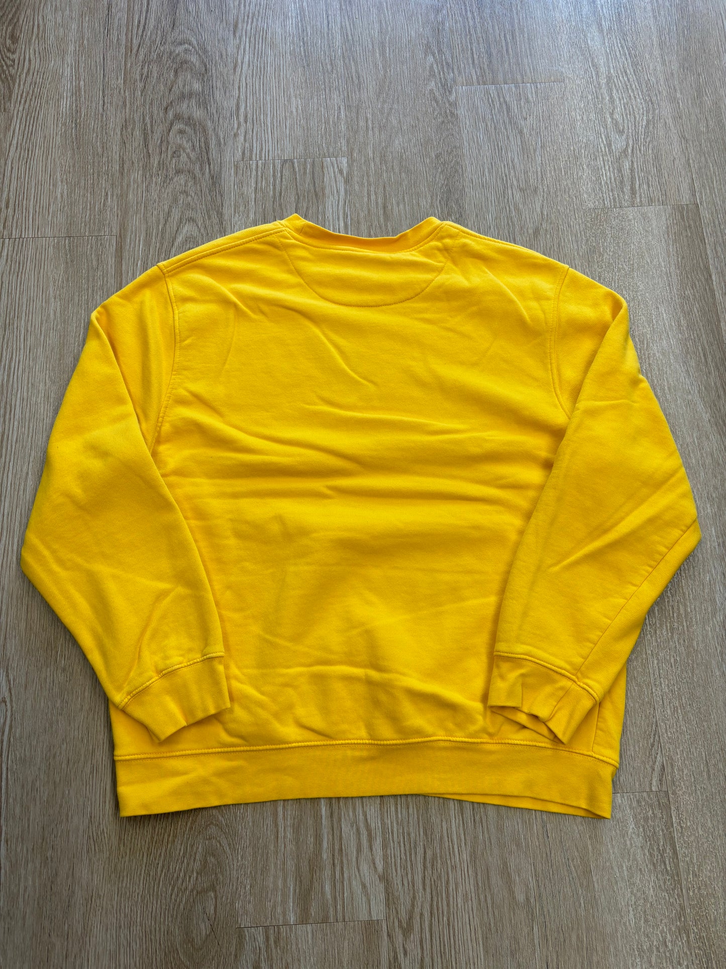 2002 Nike Embroidered Swoosh Michigan Yellow/Navy Crewneck RARE