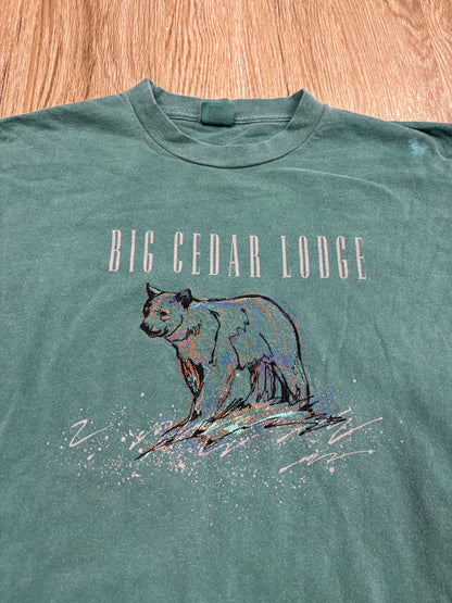 1990s Big Cedar Lodge Embroidered Bear Tee