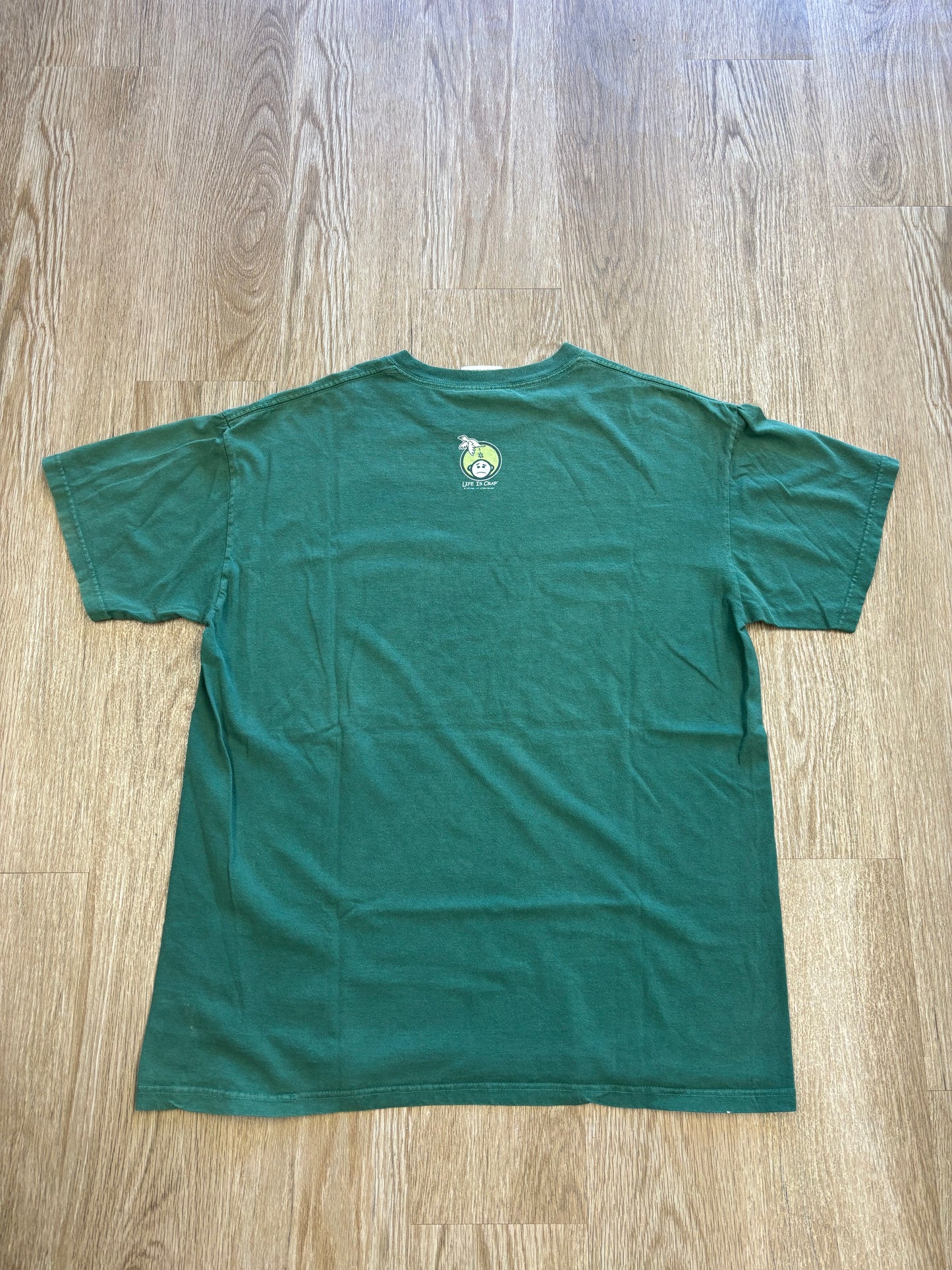 Y2K “Life is Crap” Life is Good Beer Keg Parody Tee