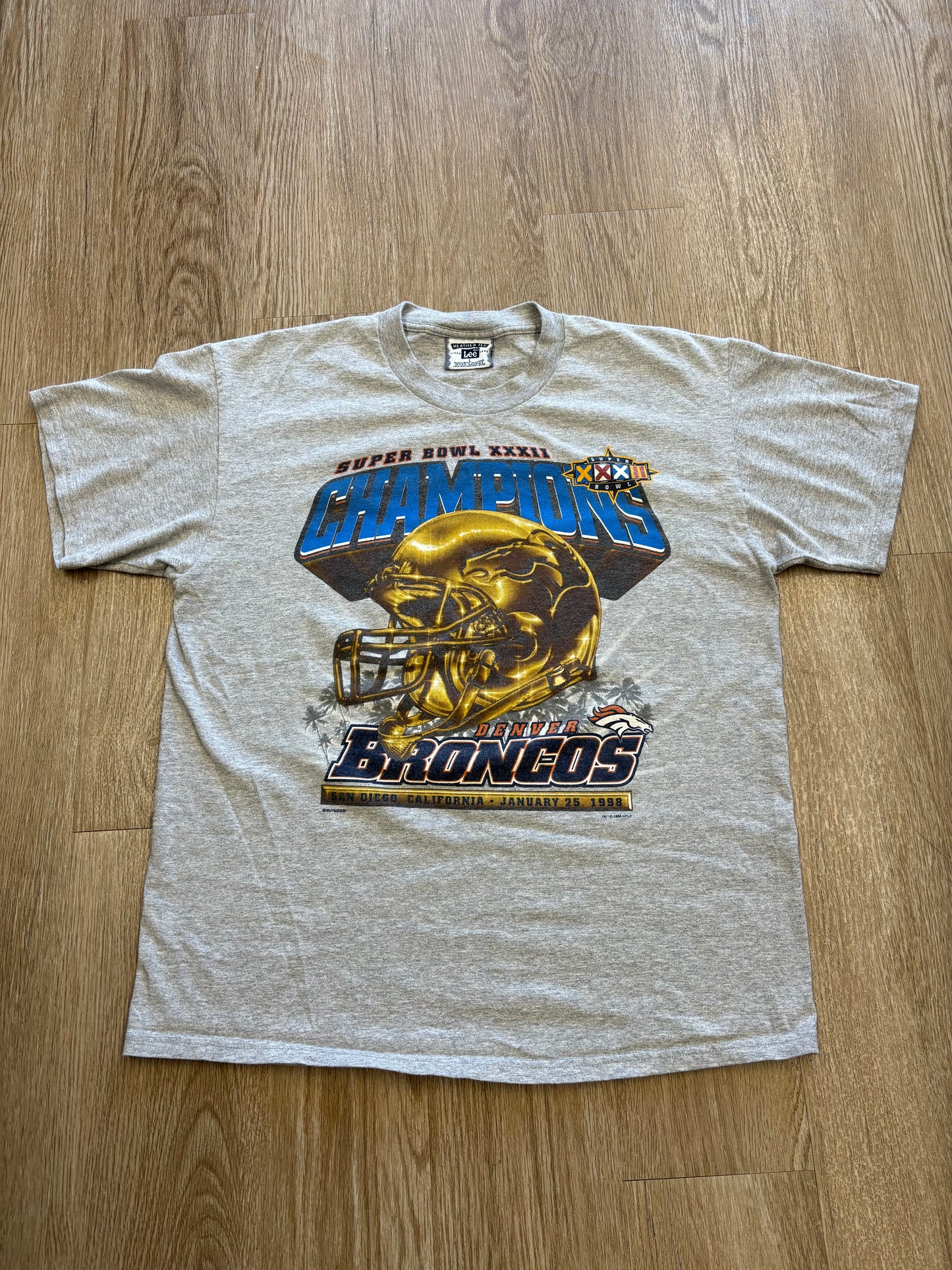 1998 Denver Broncos Super Bowl XXXII Champions Tee
