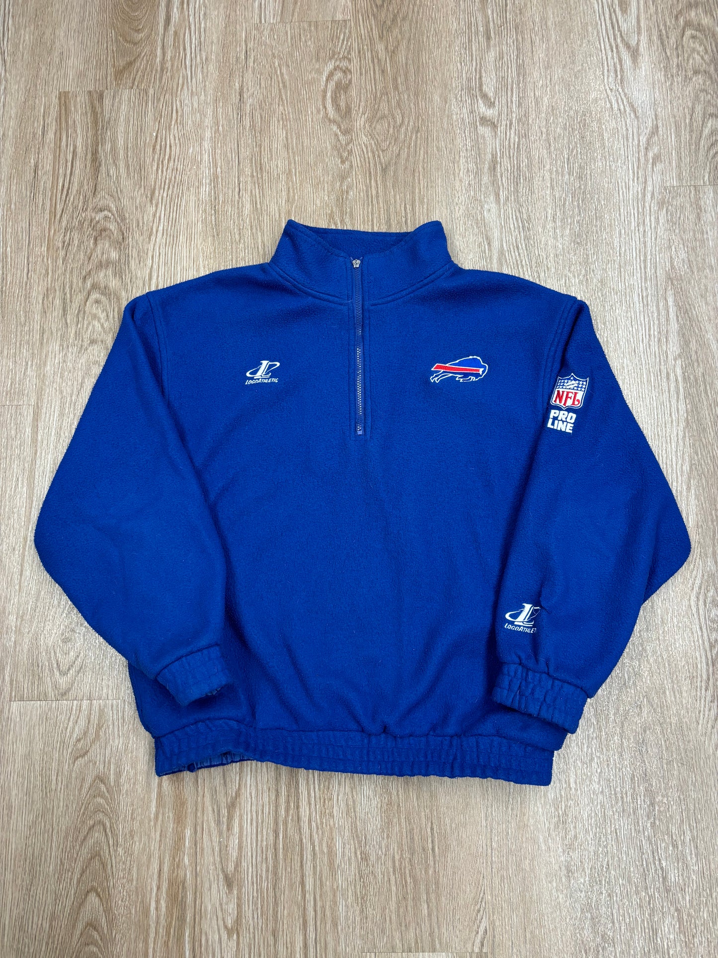 1990s Buffalo Bills Logo Athletic Fleece Zip-Up Jacket