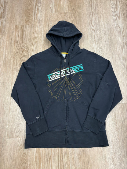 Y2K Nike Kaiser Chiefs (South African Football Team) Zip-Up Embroidered Hoodie