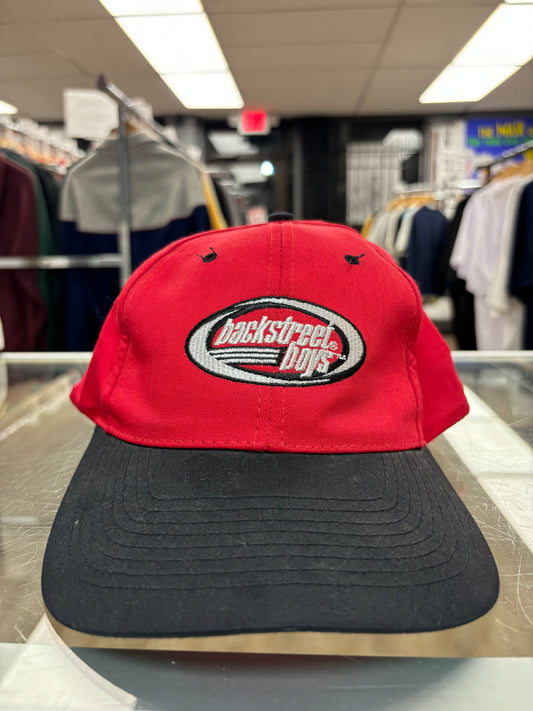 1990s Backstreet Boys Promo Two-Tone Red/Black Hat