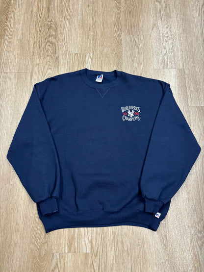 1996 Russell Athletic New York Yankees World Series Champions Embroidered Crewneck