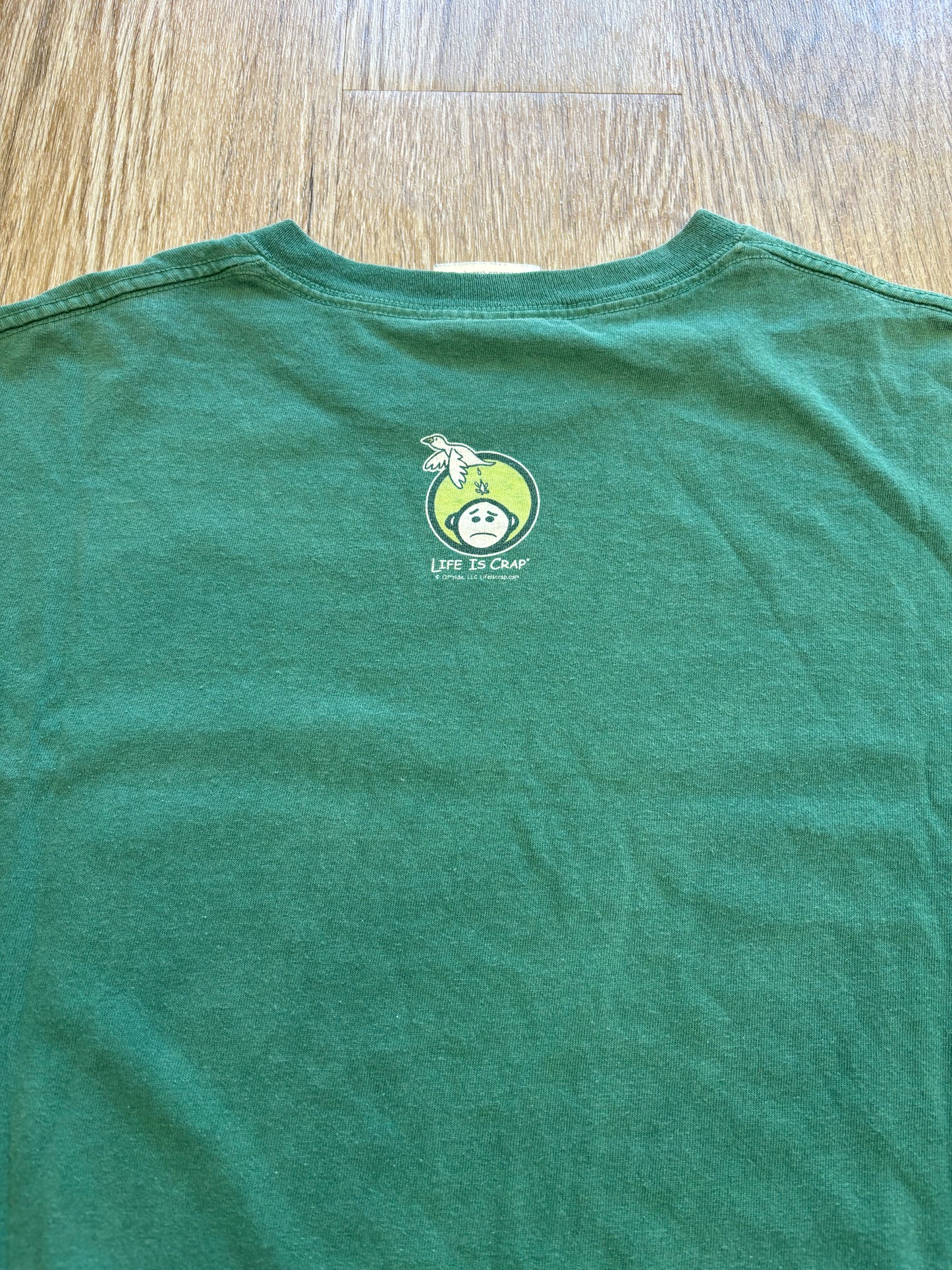 Y2K “Life is Crap” Life is Good Beer Keg Parody Tee