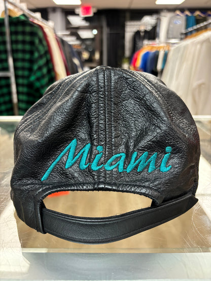 1990s Miami Dolphins NFL Leather Strap-Back Hat