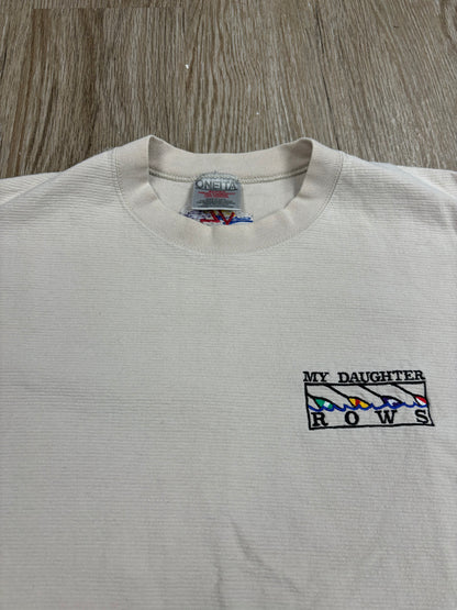 1990s “My Daughter Rows” Embroidered Tee