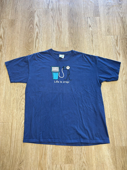 Y2K “Life is Crap” Life is Good Raunchy First-Born Parody Tee