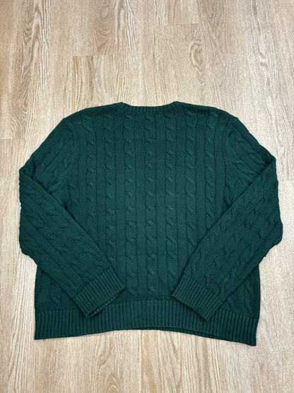 Polo Ralph Lauren Green Cable-Knit Sweater