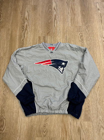 Y2K New England Patriots NFL Windbreaker Jacket