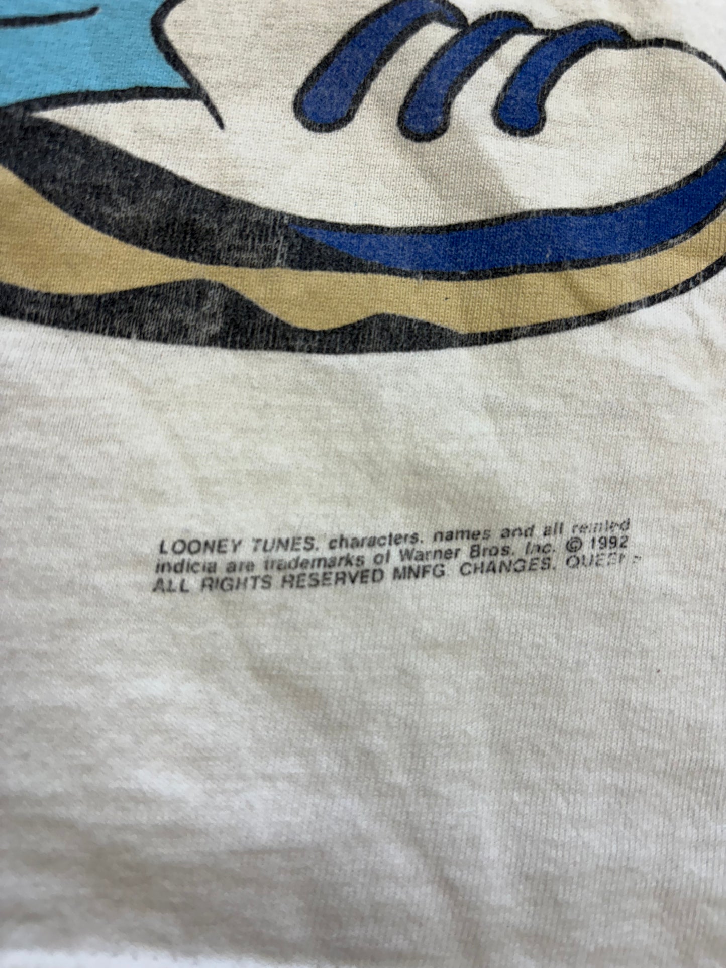 1993 Looney Tunes Taz & Bugs Gangster Tee