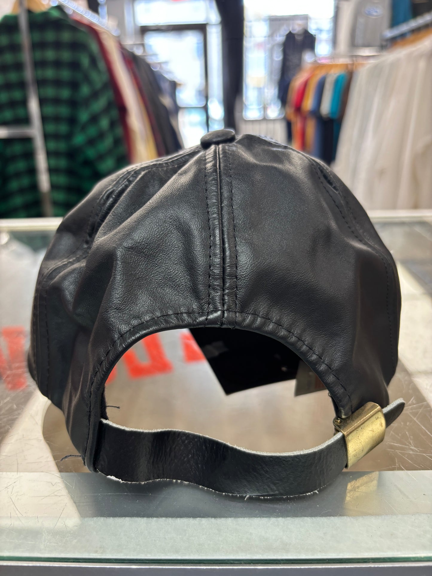 1990s Dallas Cowboys NFL Leather Strap-Back Hat