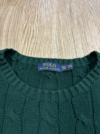 Polo Ralph Lauren Green Cable-Knit Sweater