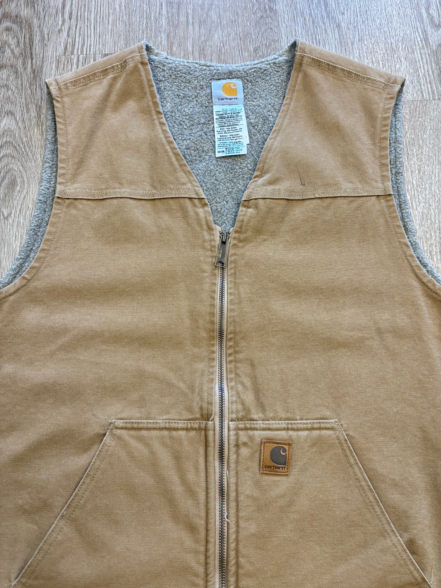 2007 Carhartt Fleece-Lined Duck Vest