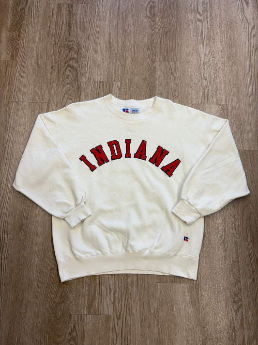 1990s Russell Athletic Indiana University Embroidered Crewneck
