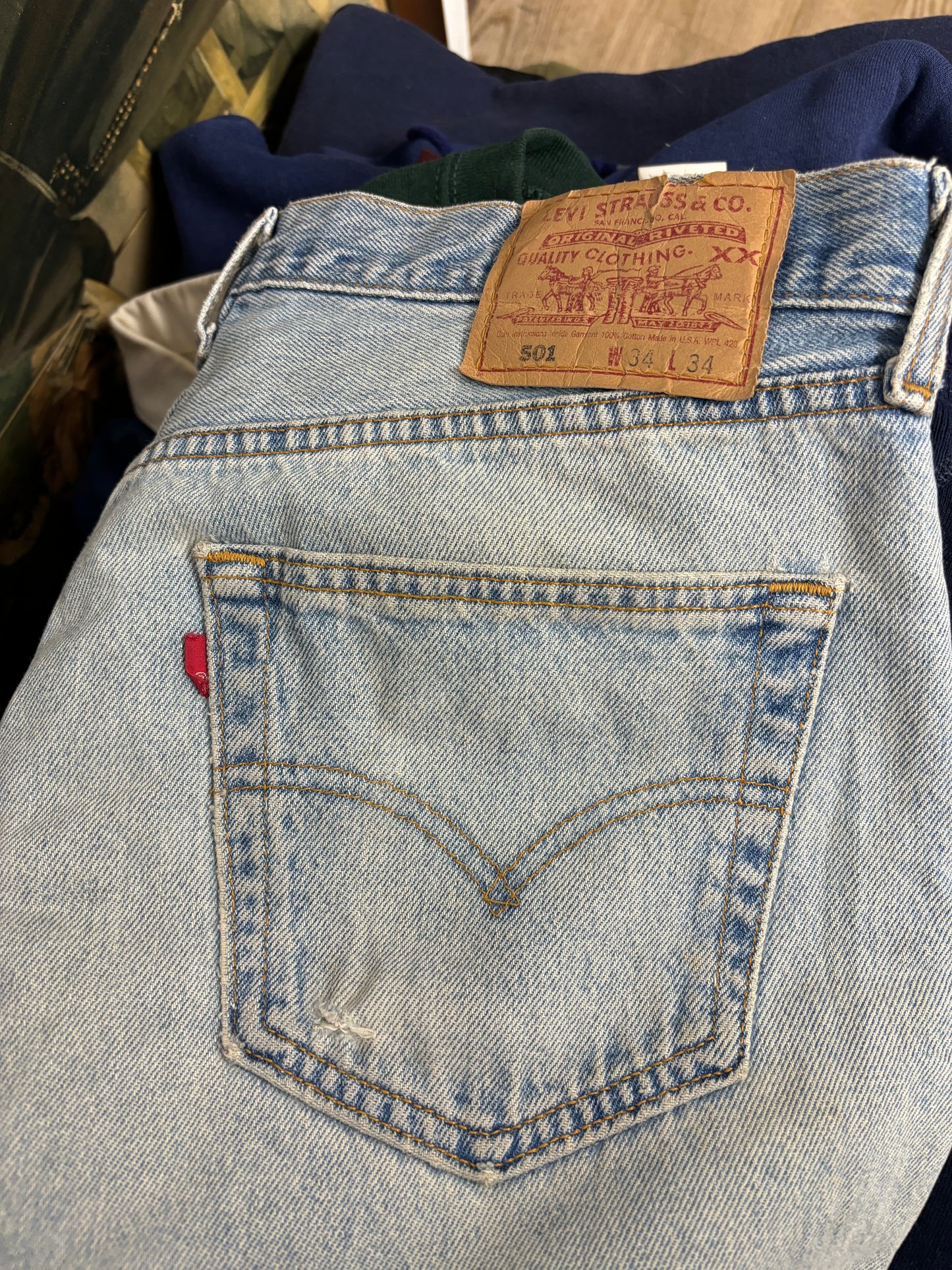 1990s Levi’s 501 XX Light-Wash Jeans