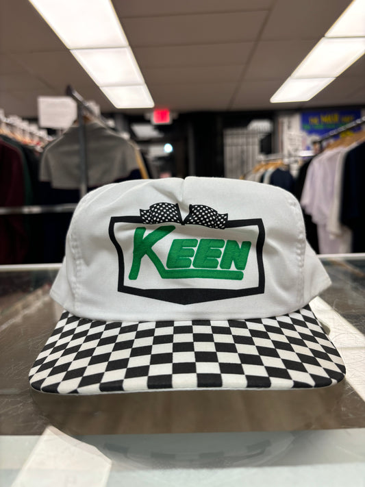 1980s Keen Compressed Gas Checkerboard Brim Hat