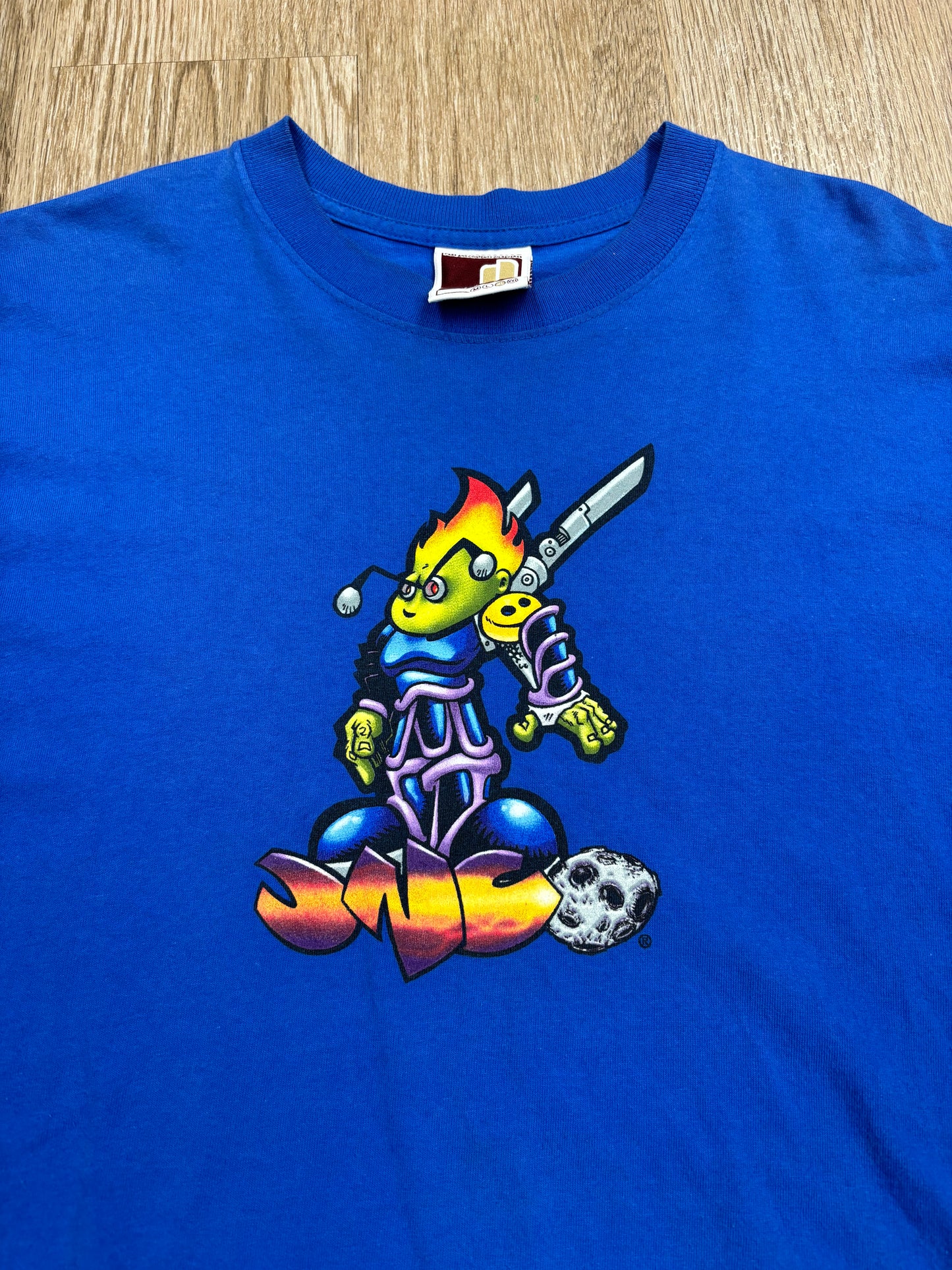 1990s JNCO Flamehead Alien Tee RARE