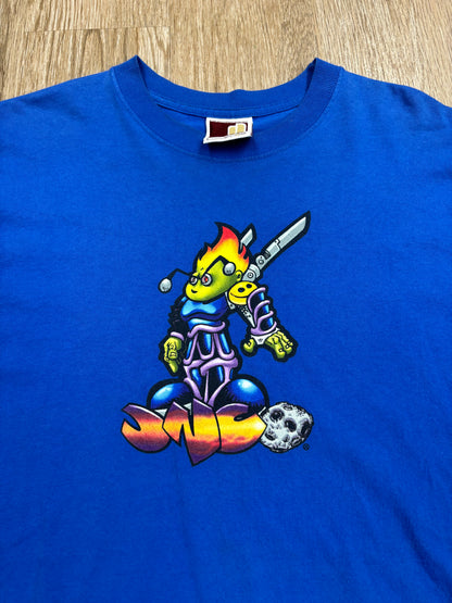 1990s JNCO Flamehead Alien Tee RARE