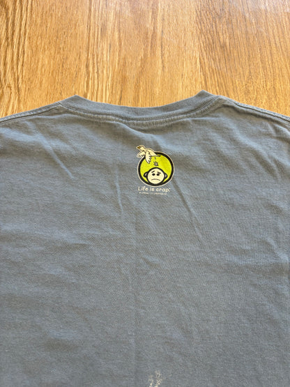 Y2K “Life is Crap” Life is Good Dog Parody Tee