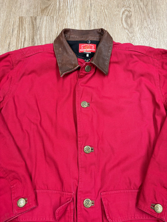 1990s Marlboro Country Store Leather-Collared Chore Coat