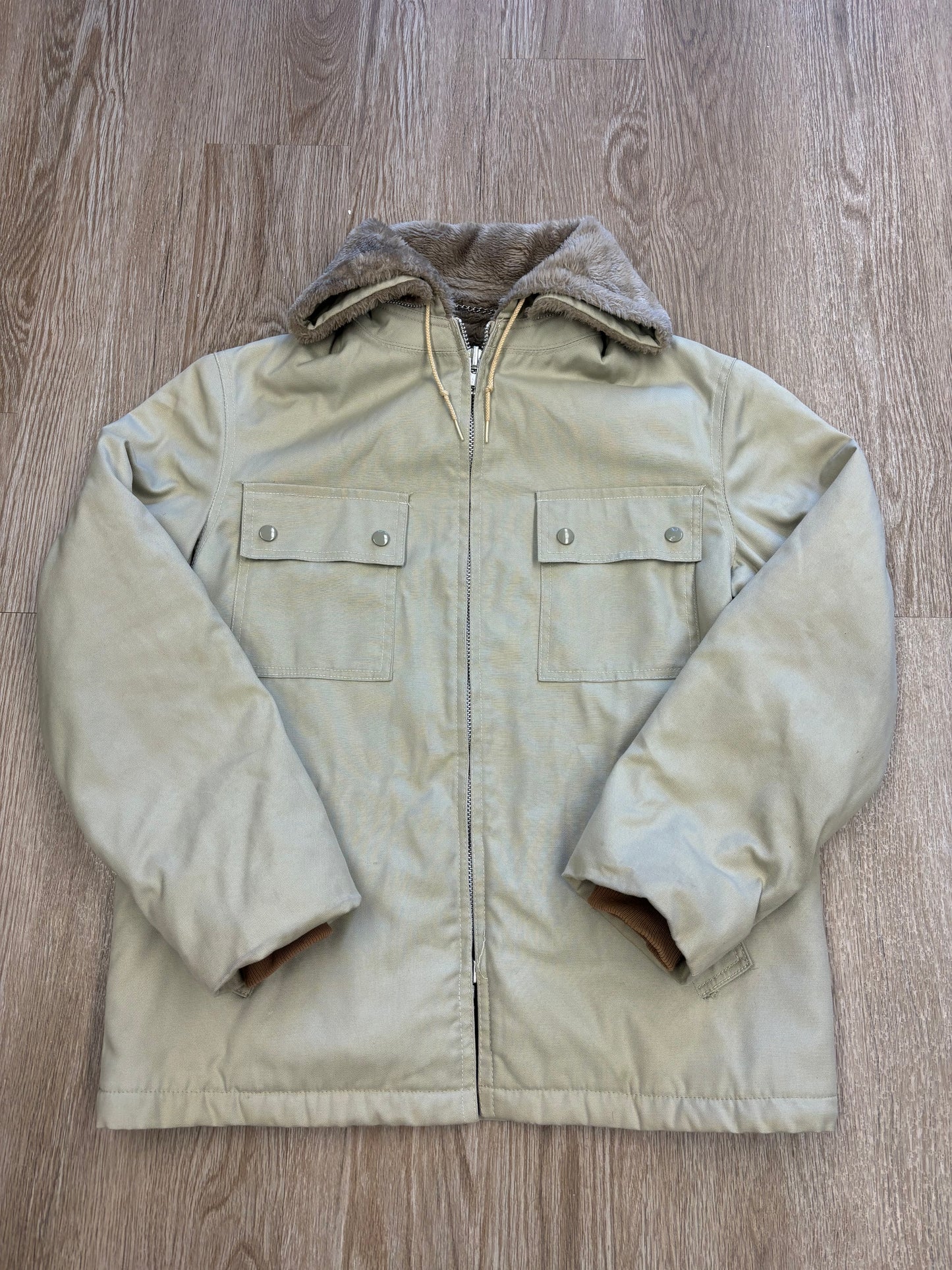 1980s Zero King Faux-Fur Lined Work Jacket