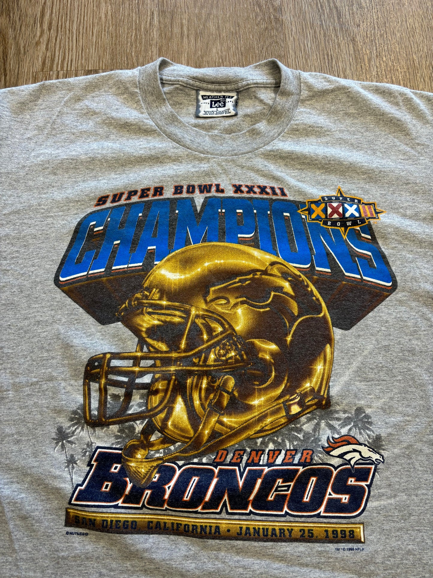 1998 Denver Broncos Super Bowl XXXII Champions Tee