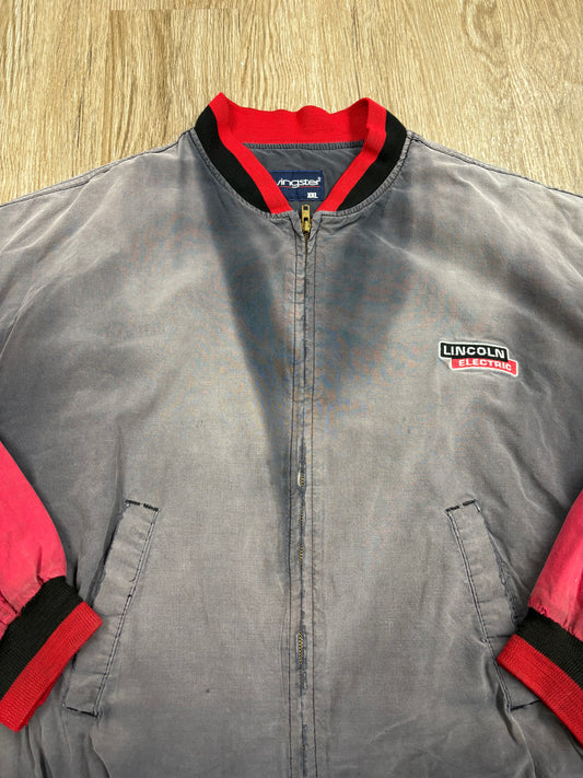 1980s Beautifully Faded Lincoln Electric Varsity Jacket