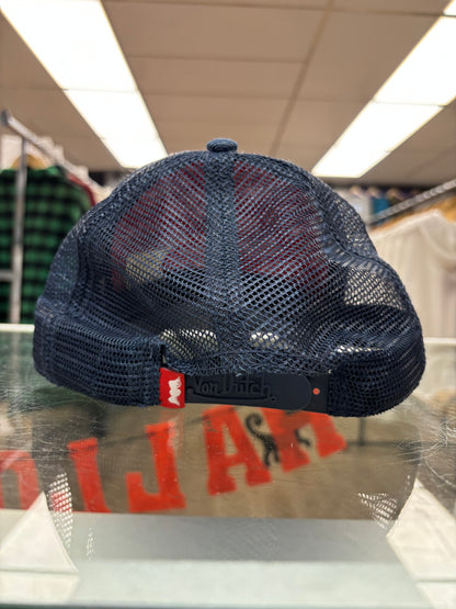 Von Dutch Denim Embroidered Snap-Back Trucker Hat