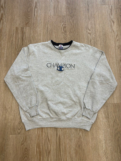 1990s Champion Embroidered Spell-Out Crewneck