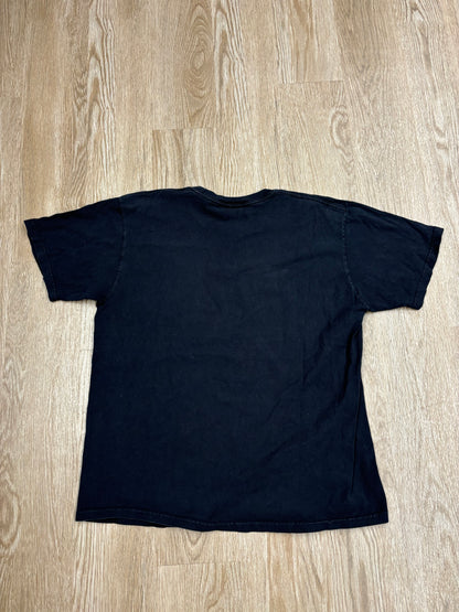Y2K Stussy Snake Charmer Faded Black Tee