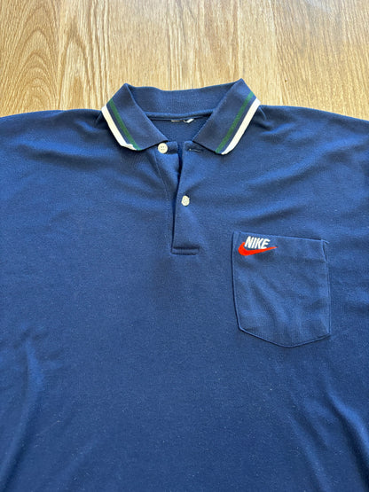 1980s Nike Embroidered Pocket Polo Shirt