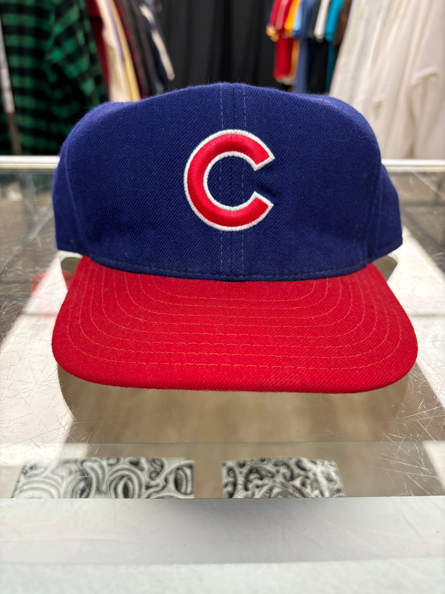1980s New Era Chicago Cubs Fitted Baseball Cap