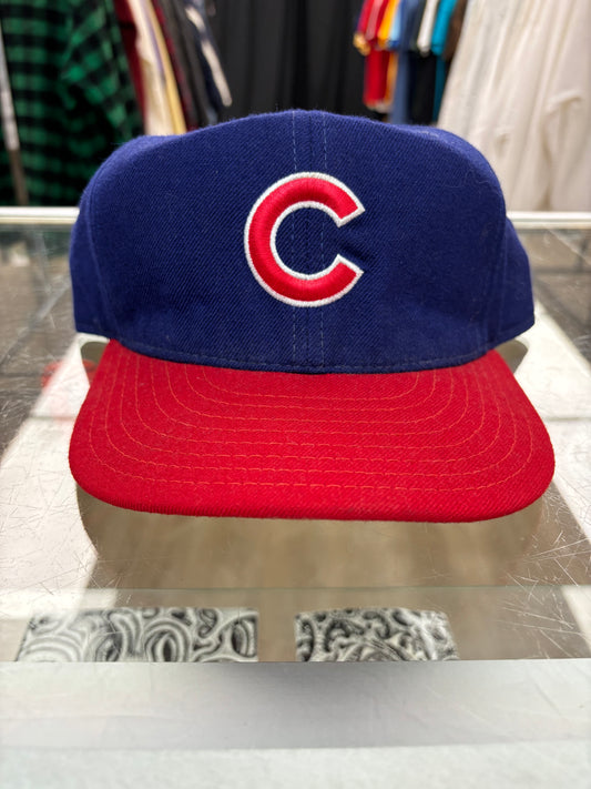 1980s New Era Chicago Cubs Fitted Baseball Cap
