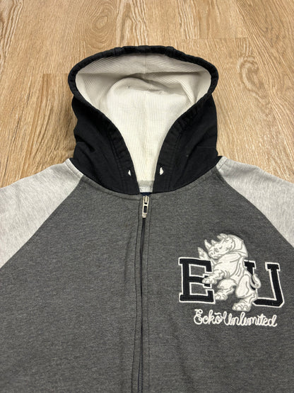 Y2K Ecko-Unlimited Embroidered Zip-Up Hoodie