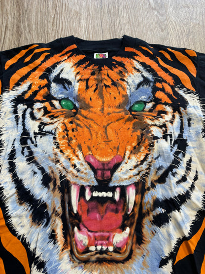 1995 Liquid Blue Tiger AOP Tee (DEADSTOCK)