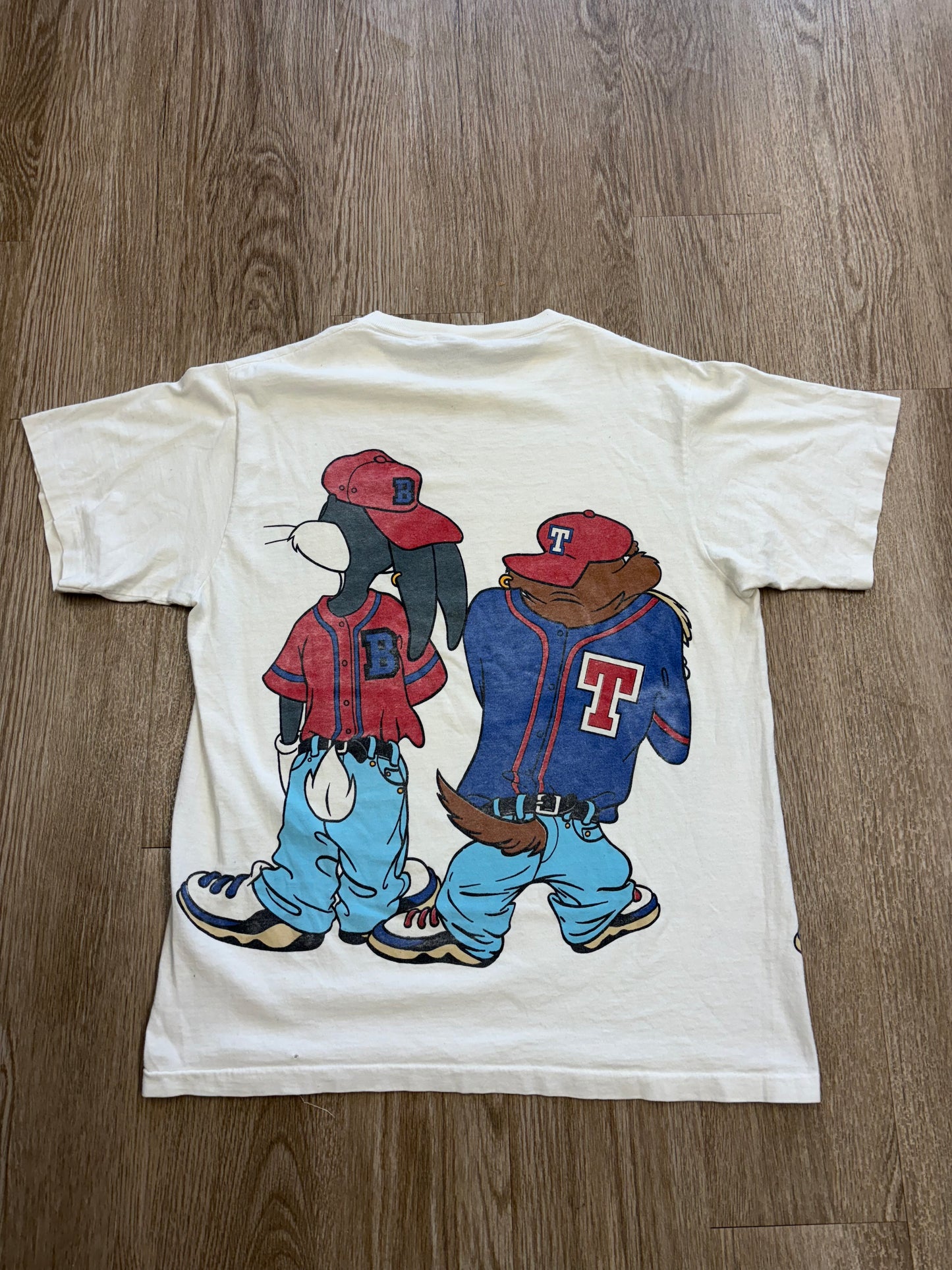 1993 Looney Tunes Taz & Bugs Gangster Tee