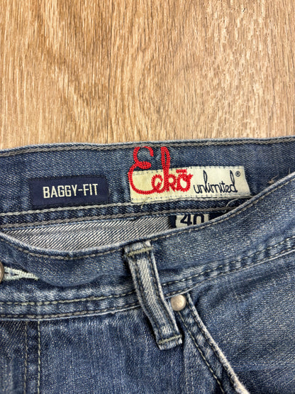 Y2K Ecko Unlimited Embroidered Pocket Jeans