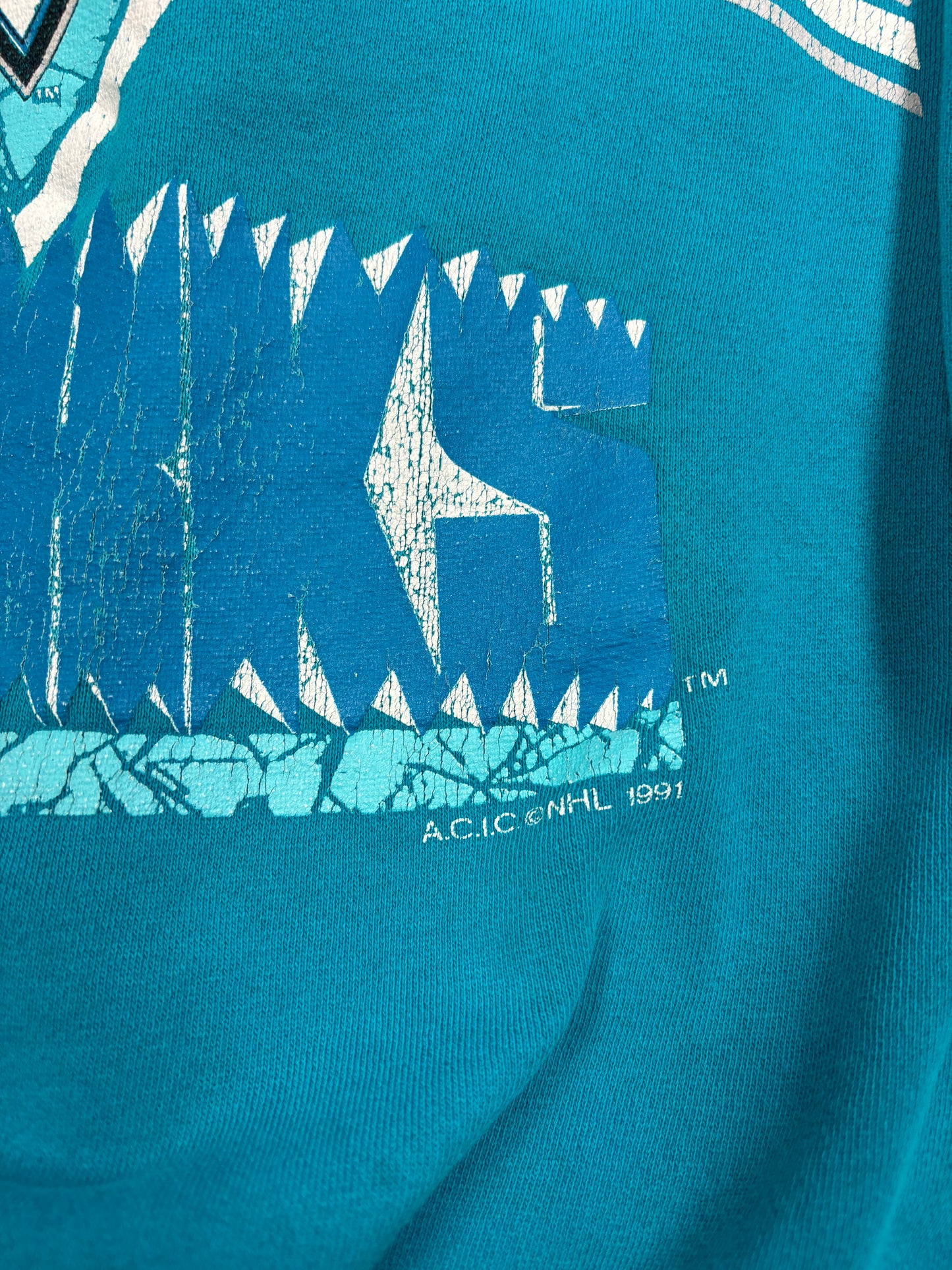 1991 San Jose Sharks Crewneck