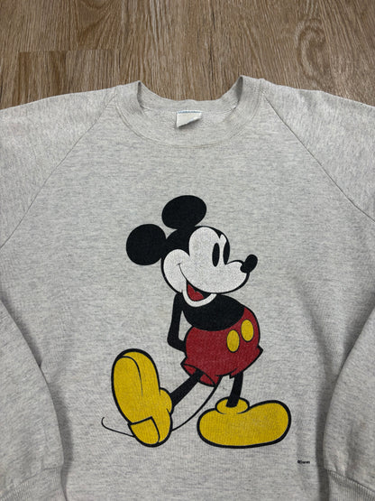 1980s Mickey Mouse Raglan-Cut Crewneck