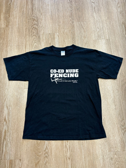 Y2K Co-Ed Nude Fencing Raunchy Tee