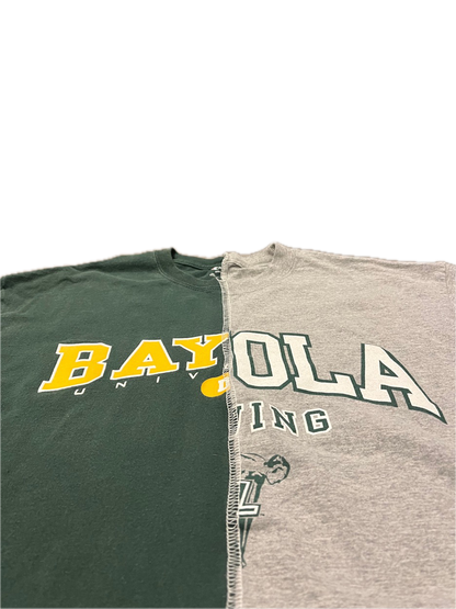 (L) Y2K Baylor X Loyola Hand-Made Tee