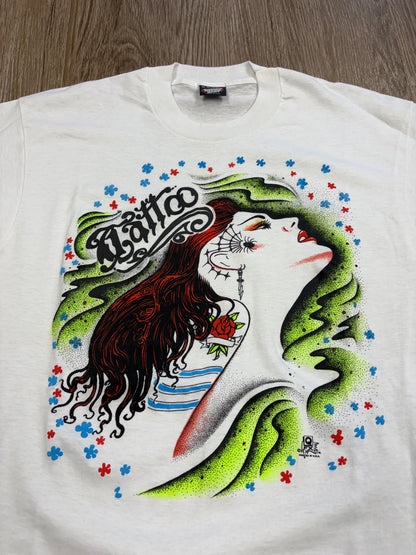 1990s Face Tattoo Girl Tee
