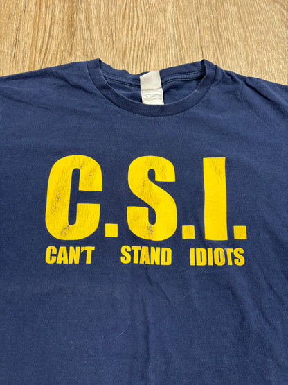 Y2K C.S.I. “Can’t Stand Idiots” Parody Tee