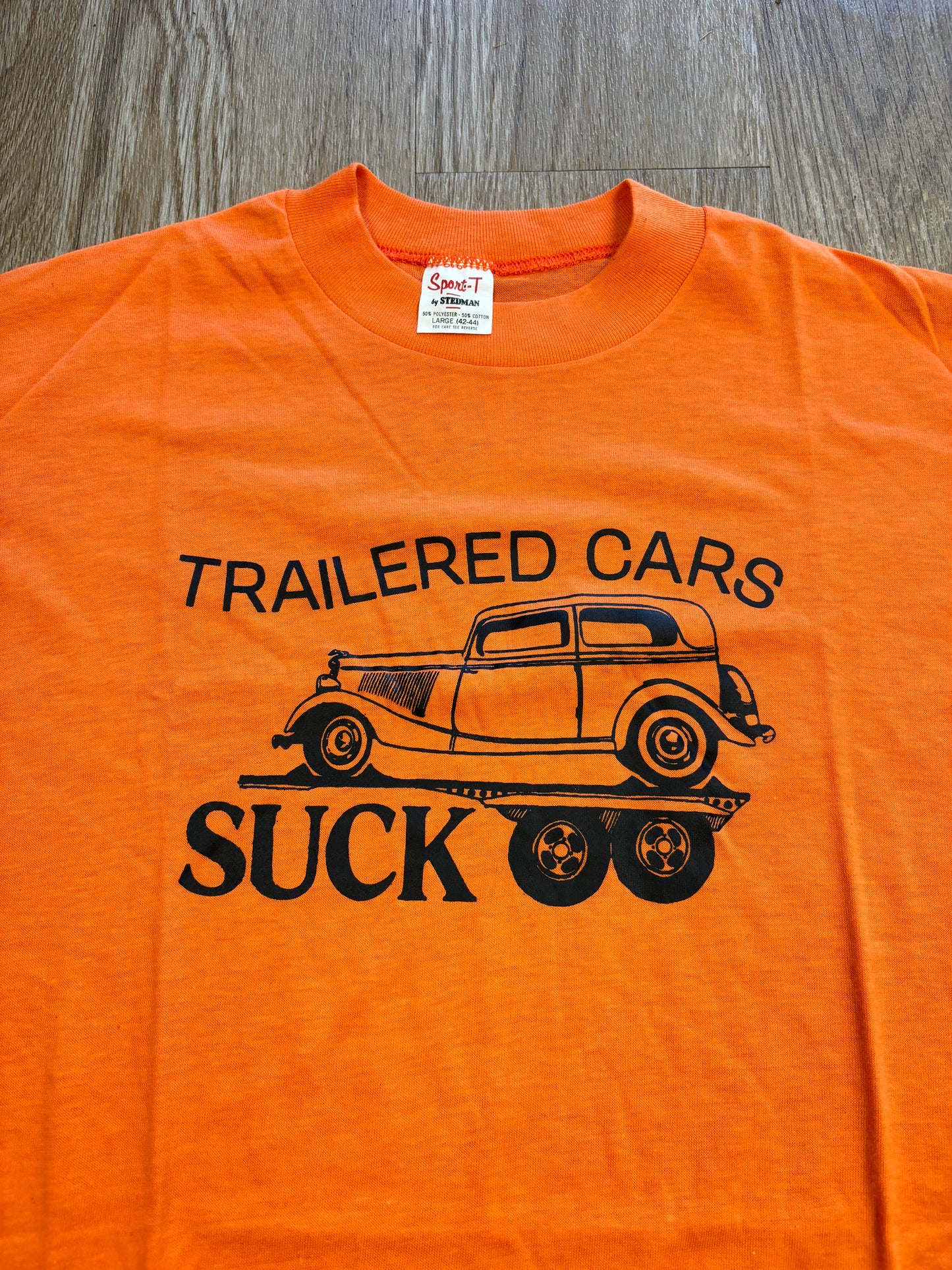 1981 “Trailered Cars Suck” Raunchy Tee