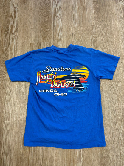 1980s-Early 1990s Harley Davidson Eagle Sunset Tee