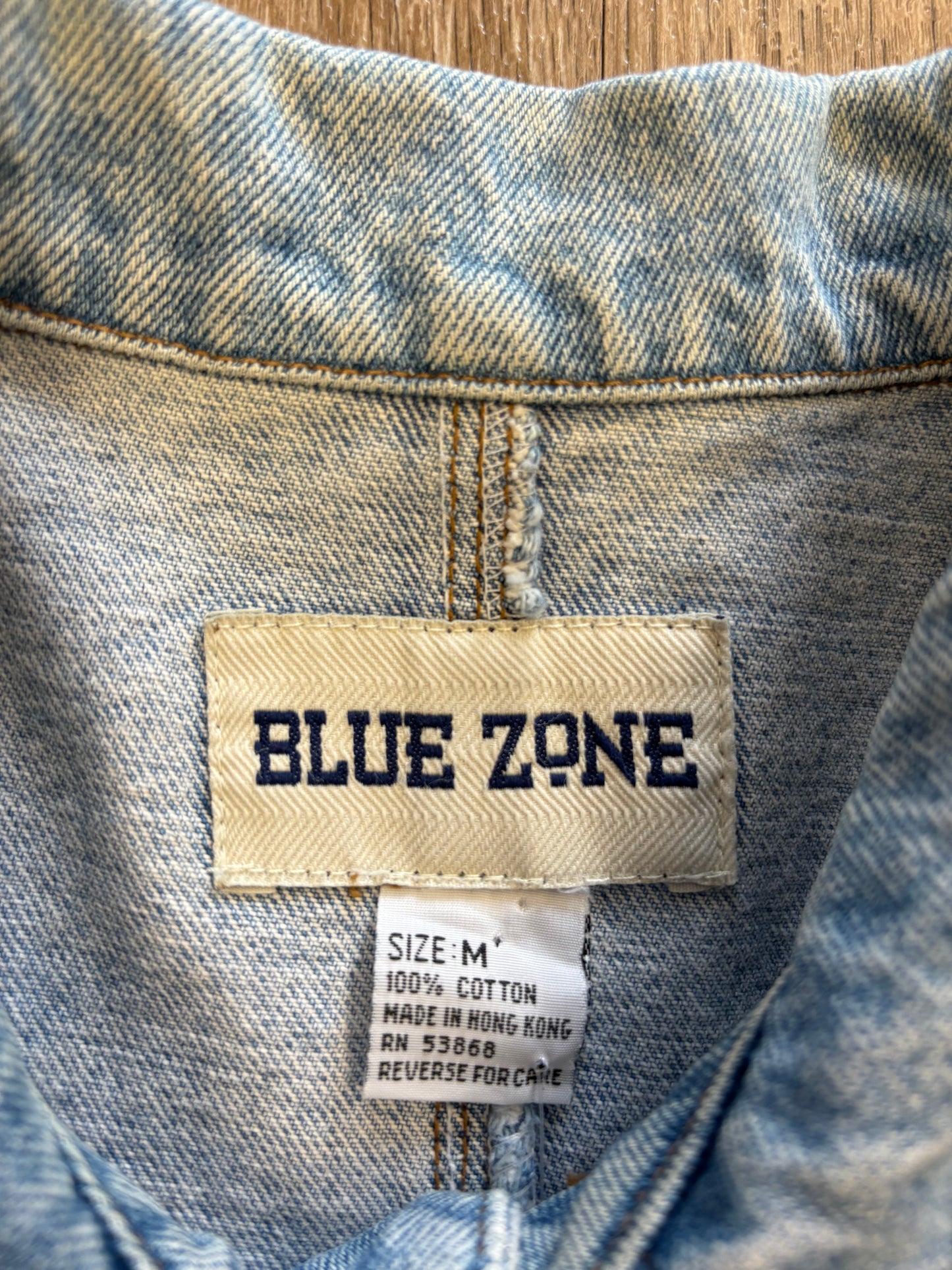 1990s Blue Zone Denim Chore Jacket