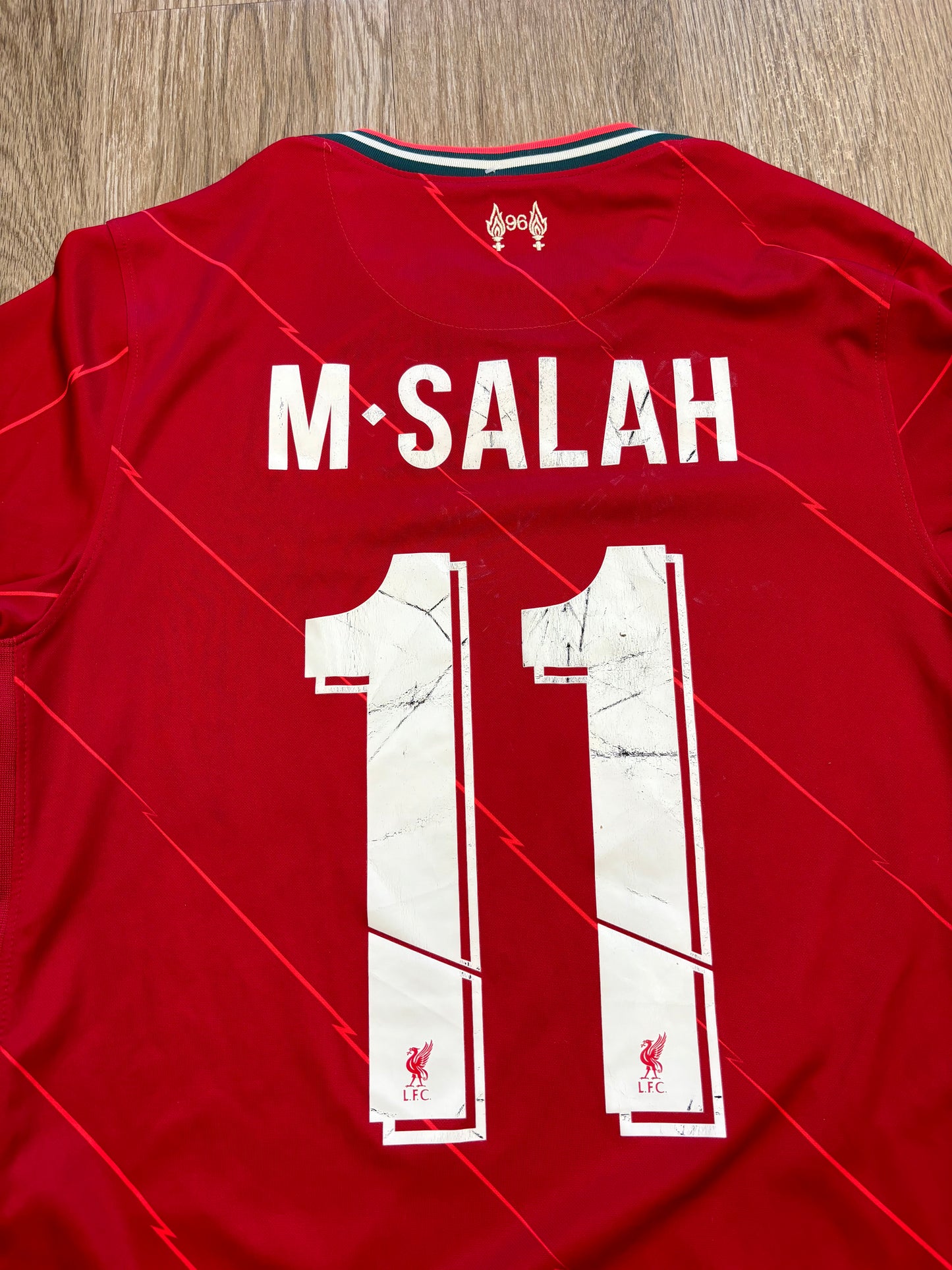 2022/2023 Nike Liverpool FC Mo Salah Authentic Soccer Kit RARE