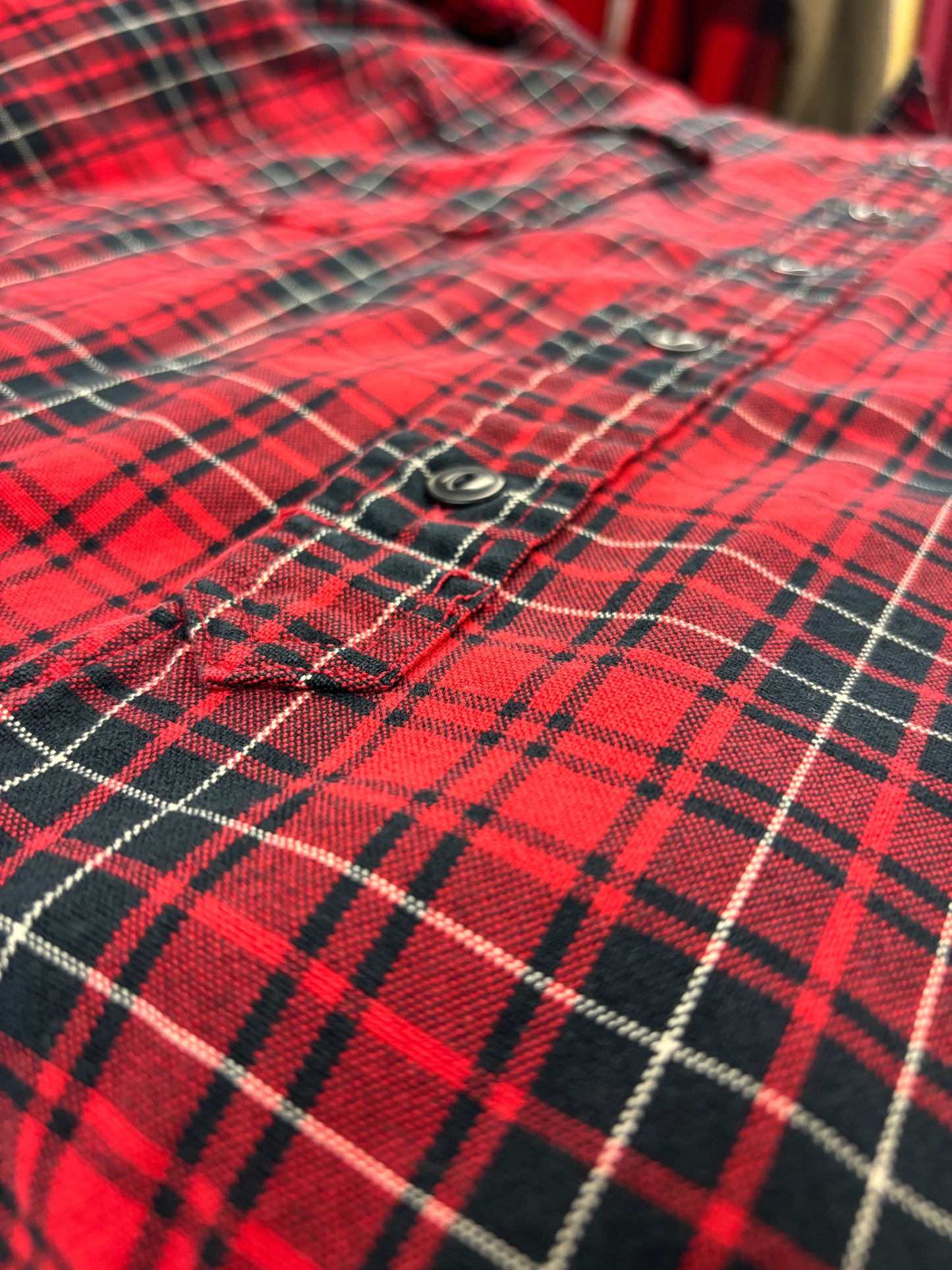 1990s Polo Ralph Lauren Plaid Shirt w/ Leather Elbow Details