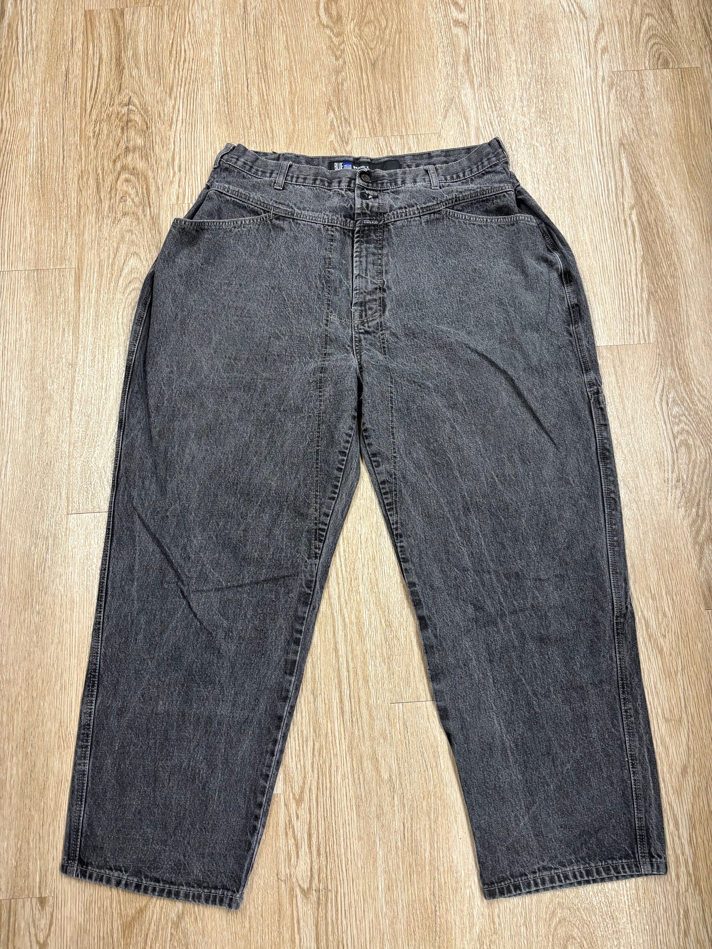 1990s Marithe Francois Girbaud Faded Black Jeans